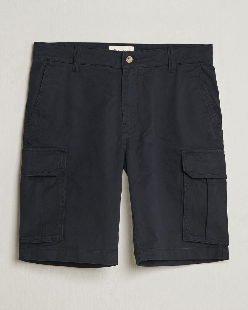 Gant Regular Fit Classic Cargo Shorts Black – Nero