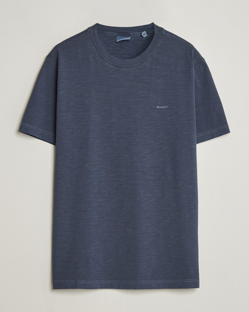 Gant Washed Slub T-Shirt Evening Blue – Blu