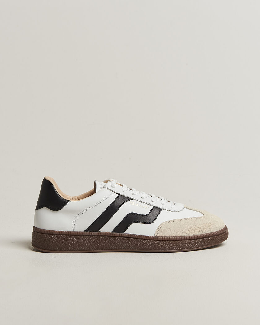 Gant Cuzmo Leather/Suede Sneaker White/Black – Bianco