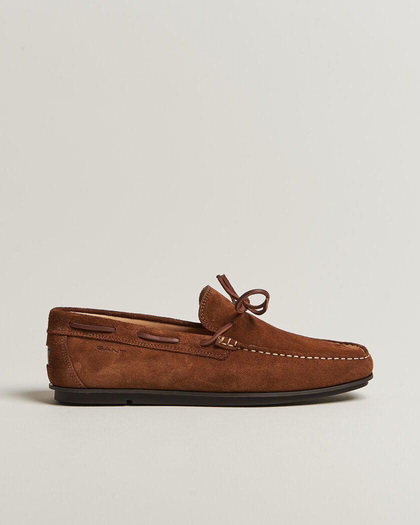 Gant Wilmon Laced Suede Car Shoe Cognac – Marrone