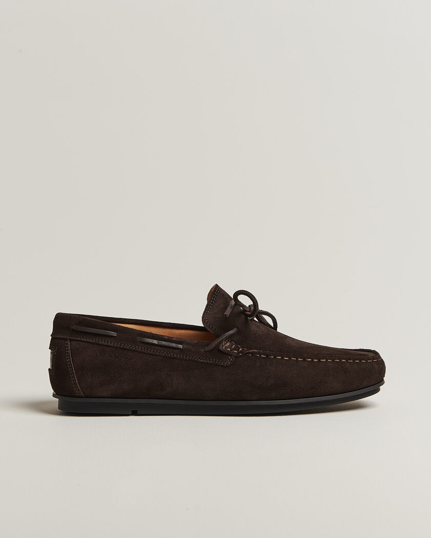 Gant Wilmon Laced Suede Car Shoe Dark Brown – Marrone