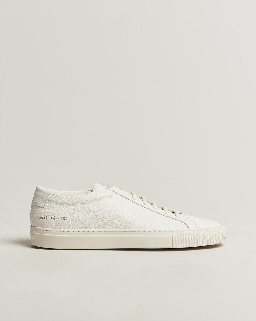 Common Projects Original Achilles Grained Leather Sneaker Off White – Bianco
