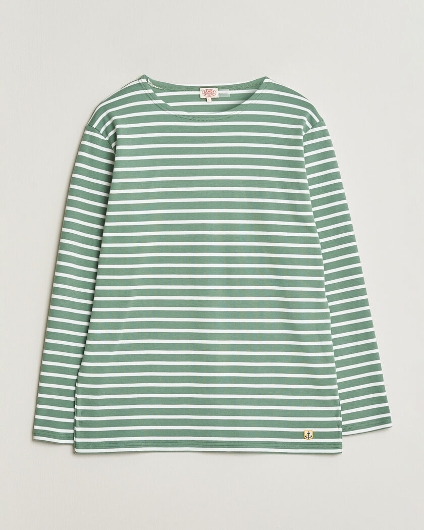 Armor-lux Houat Héritage Stripe Long Sleeve T-Shirt Ivy/Blanc – Multicolore