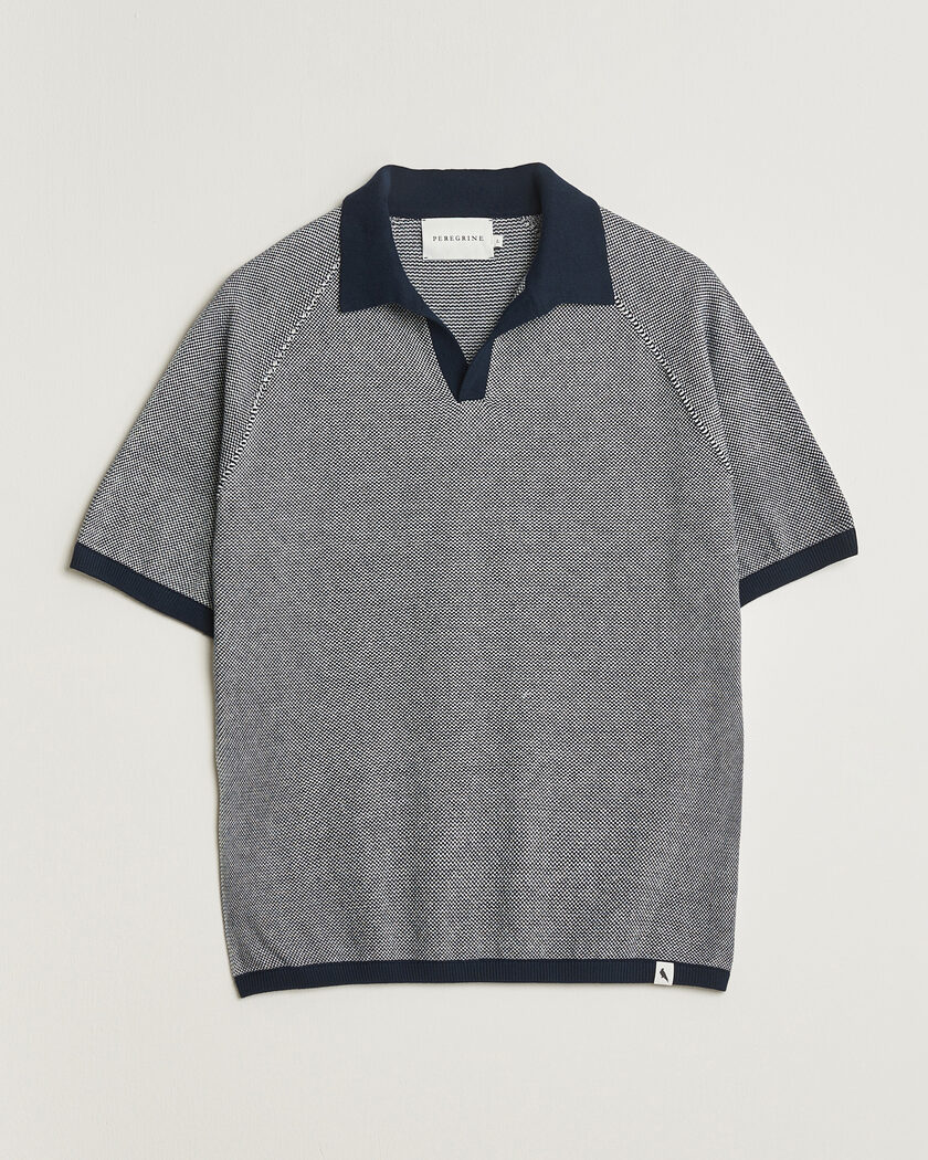 Peregrine Lynton Cotton Polo Navy – Blu