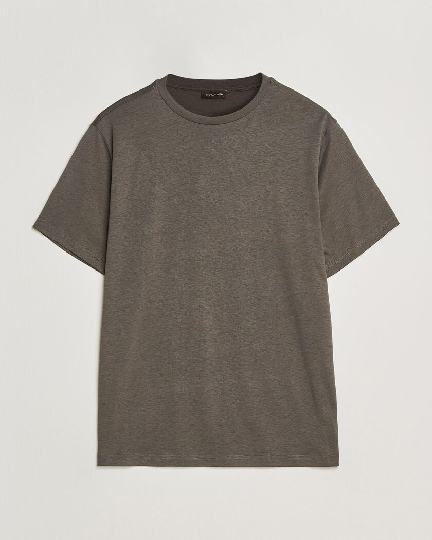 Oscar Jacobson Kim Lyocel/Cotton T-Shirt Green – Verde
