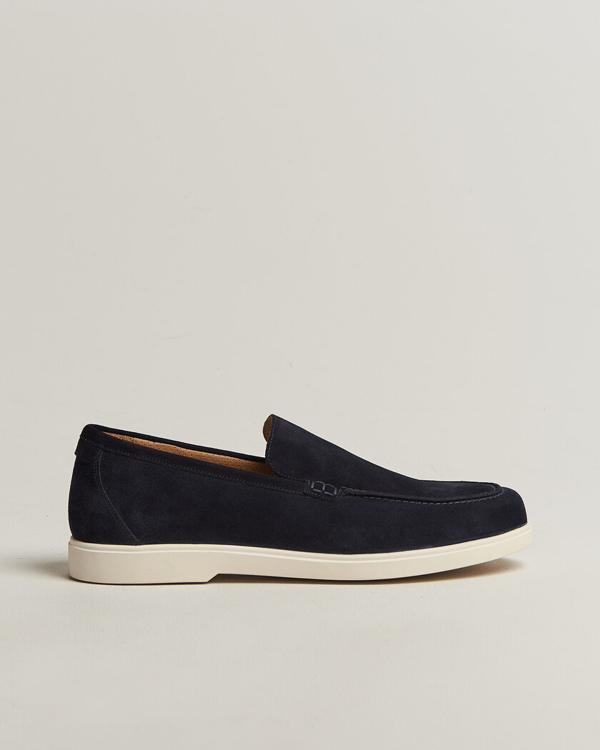 Loake Shoemakers Tuscany Suede Loafer Navy – Blu