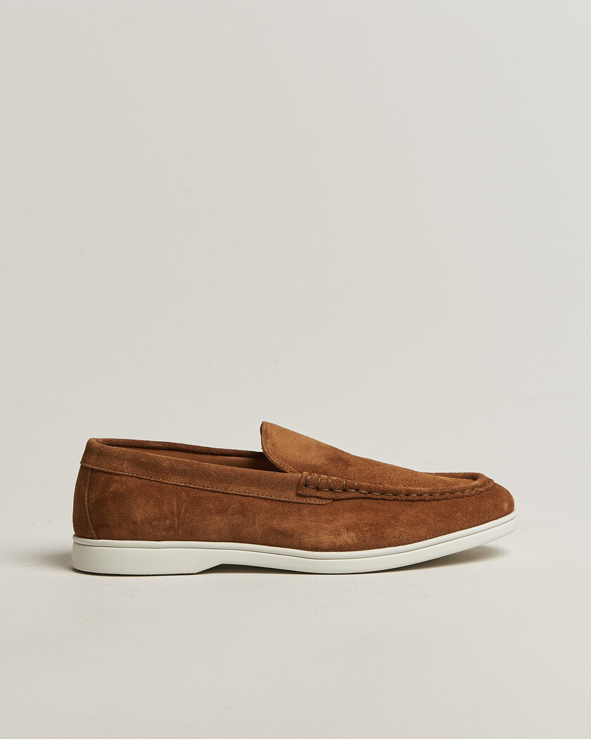 Charles Tyrwhitt Suede Slip On Loafers Light Brown – Marrone
