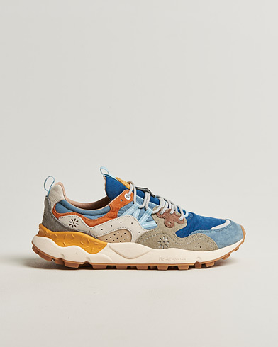 Flower Mountain Yamano 3 Suede/Nylon Sneaker Blue Mix – Blu