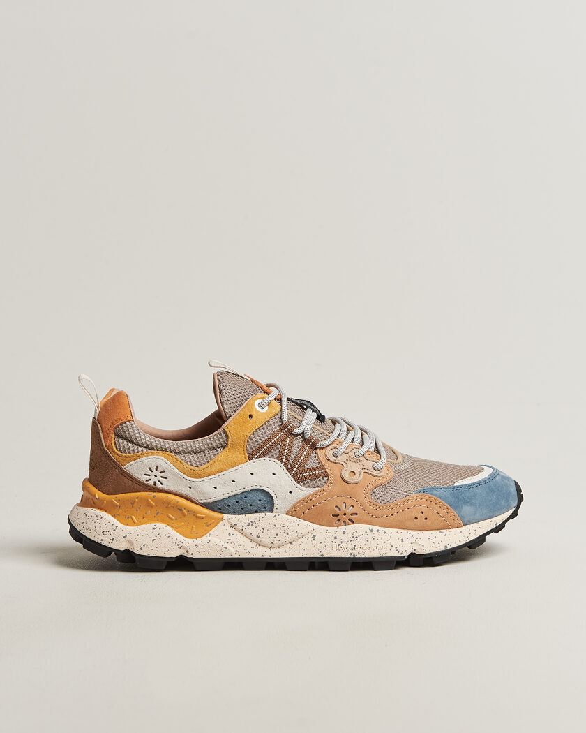 Flower Mountain Yamano 3 Suede/Nylon Mesh Sneaker Grey Multi – Multicolore