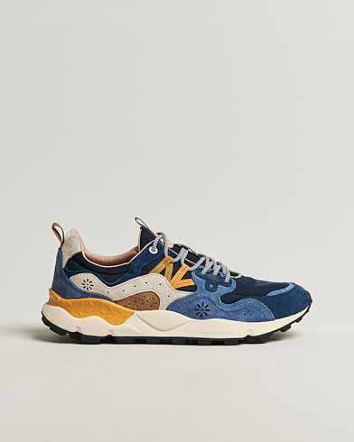 Flower Mountain Yamano 3 Suede/Nylon Sneaker Dark Blue – Blu