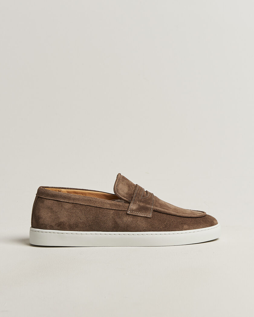 Fliteless Suede Penny Sneaker Light Brown – Marrone