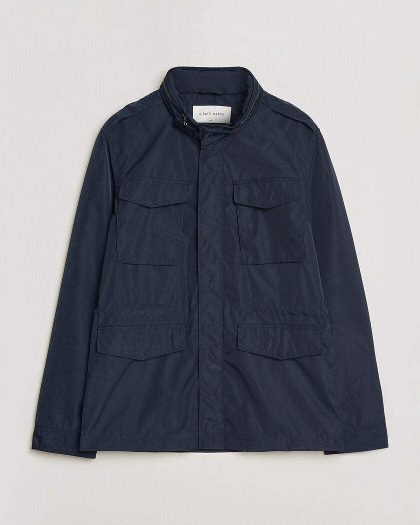 A Day's March Barnett M65 Nylon Jacket Navy – Blu