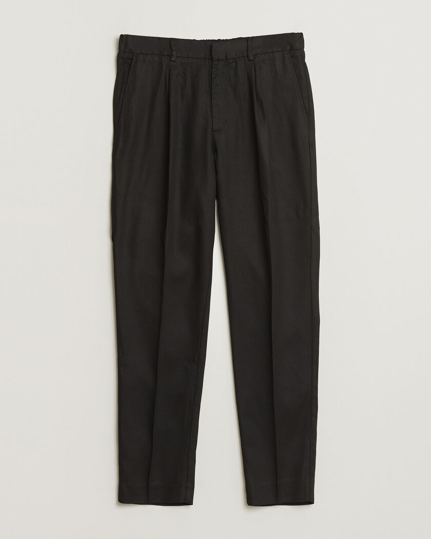 A Day's March Smart Lyocell Trousers Black – Nero