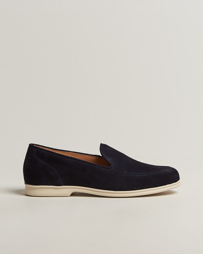 Myrqvist Brännö II Loafers Navy Suede – Blu