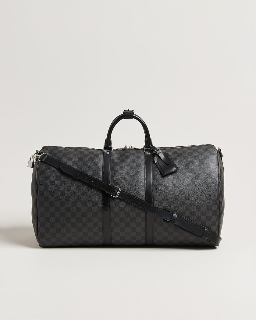 Louis Vuitton Pre-Owned Keepall 55 Bandouliére Damier Graphite – Grigio
