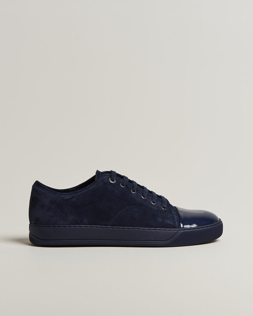 Lanvin DBB1 Patent Cap Toe Sneakers Navy/Navy – Blu