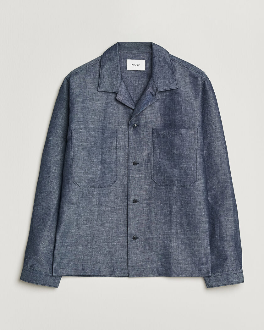 NN07 Rob Denim Overshirt Raw Indigo – Blu
