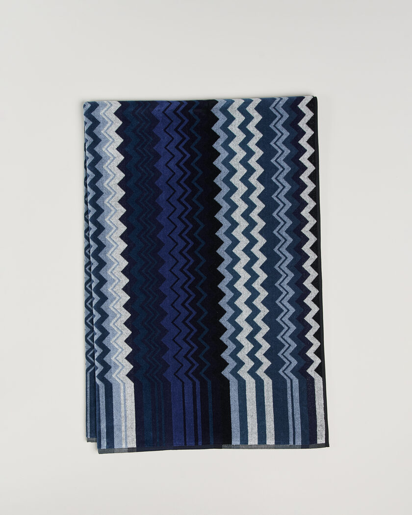 Missoni Home Giacomo Bath Sheet 100x150cm Multi Blue – Blu