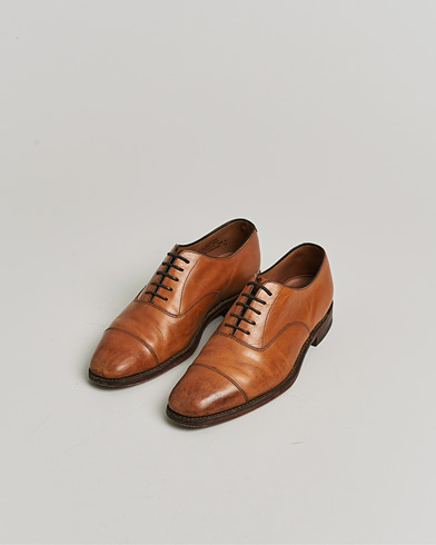 Pre-owned Loake 1880 Aldwych Oxford Tan Burnished Calf UK6 - EU40 – Marrone