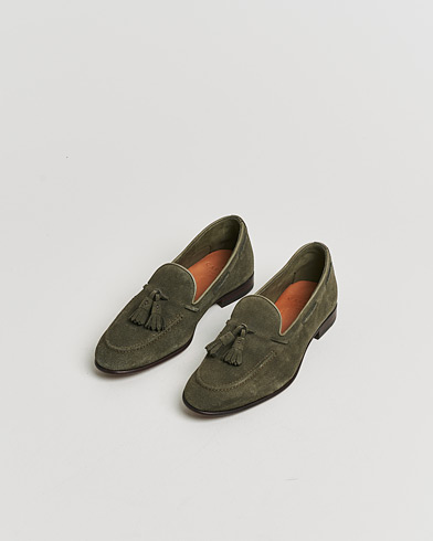 Pre-owned Carmina Unlined Tassel Loafers Grey Suede UK6 - EU39 – Grigio