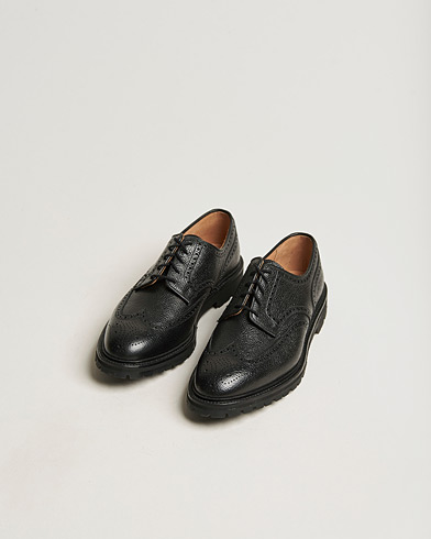 Pre-owned Crockett & Jones Pembroke Derbys Scotch Grain Vibram Black Calf UK6,5 - EU40,5 – Nero