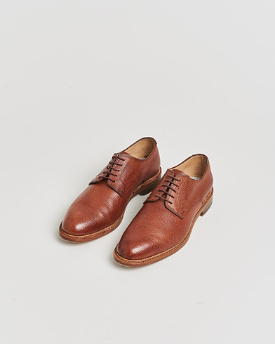Pre-owned Paraboot Grained Leather Derby Brown UK7,5 - EU41,5 – Marrone