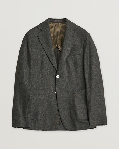 Pre-owned Oscar Jacobson Edgar Wool Flannel Blazer Brown 44 – Marrone