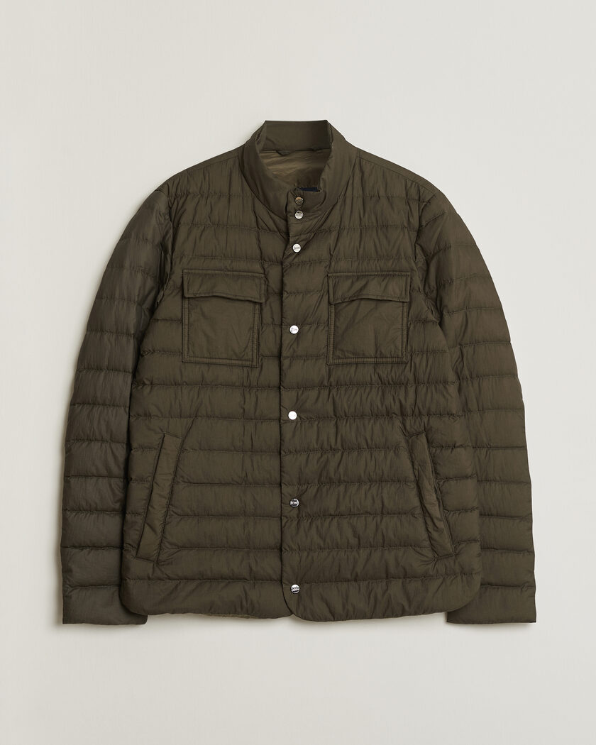 Pre-owned Herno Nylon Jacket Dark Olive 48 – Blu