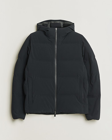 Pre-owned Herno Laminar Stretch Nylon Down Jacket Navy 46 – Blu