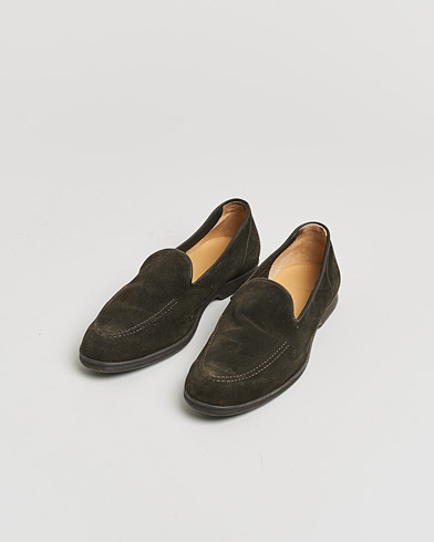 Pre-owned Myrqvist Brannö Loafers Dark Brown Suede 41 – Marrone