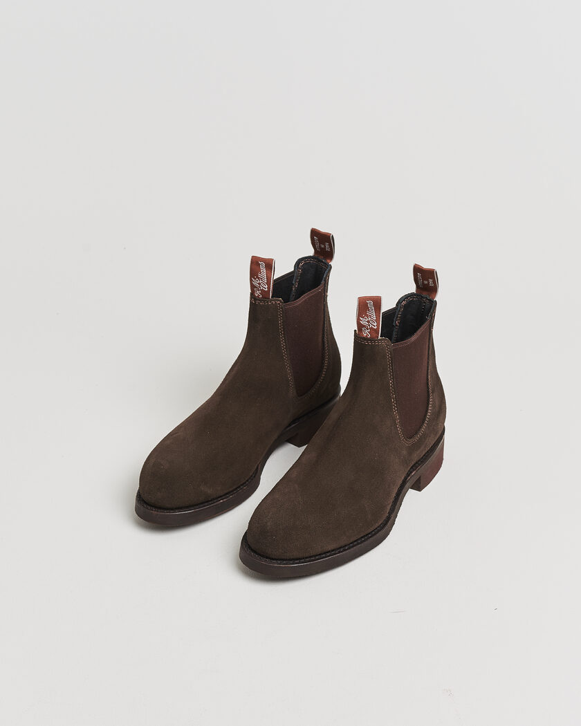 Pre-owned R.M.Williams Gardener G Boot Chocolate Suede UK7 - EU41 – Marrone
