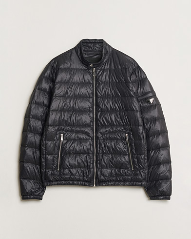 Pre-owned Prada Lightweight Nylon Down Jacket Black 54 – Nero