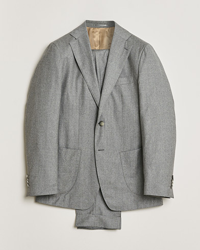 Pre-owned Rose & Born Flannel Wool Suit GRose & Born Flannel Wool Suit Grey 48ey 50 – Grigio