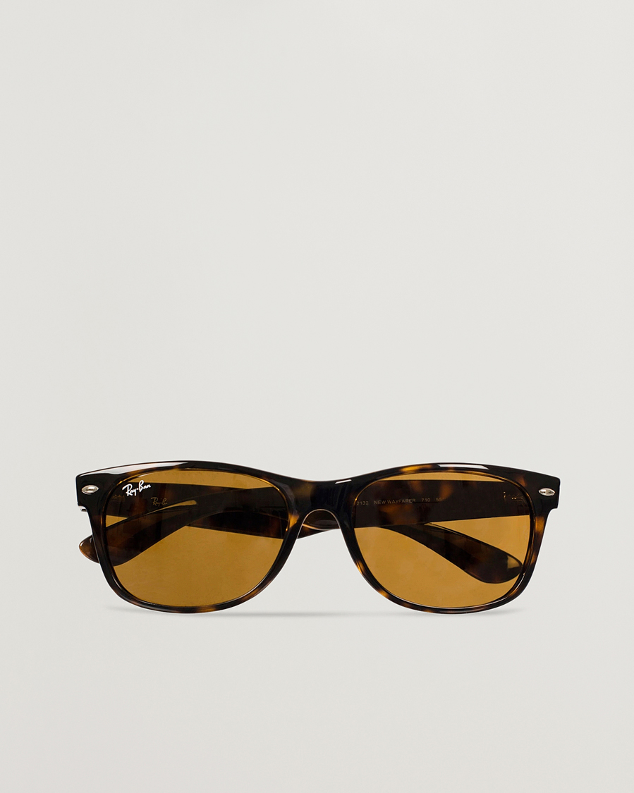 Uomini | Occhiali da sole | Ray-Ban | New Wayfarer Sunglasses Light Havana/Crystal Brown