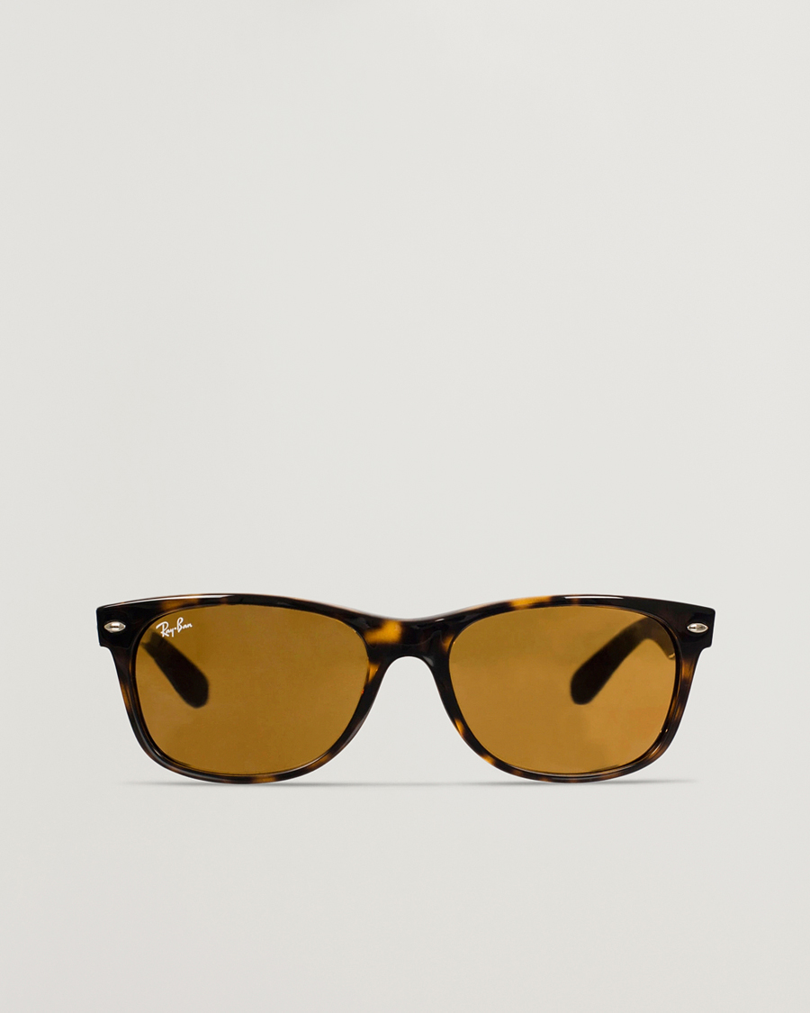 Uomini | Occhiali da sole | Ray-Ban | New Wayfarer Sunglasses Light Havana/Crystal Brown