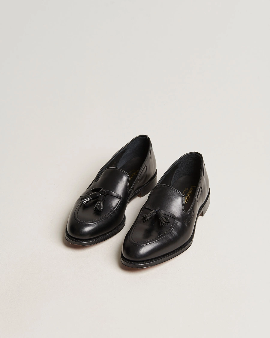 Uomini | Mocassini | Loake 1880 | Russell Tassel Loafer Black Calf