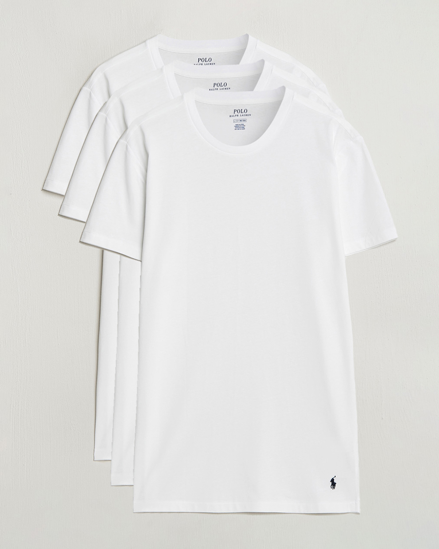Uomini | T-shirt | Polo Ralph Lauren | 3-Pack Crew Neck T-Shirt White