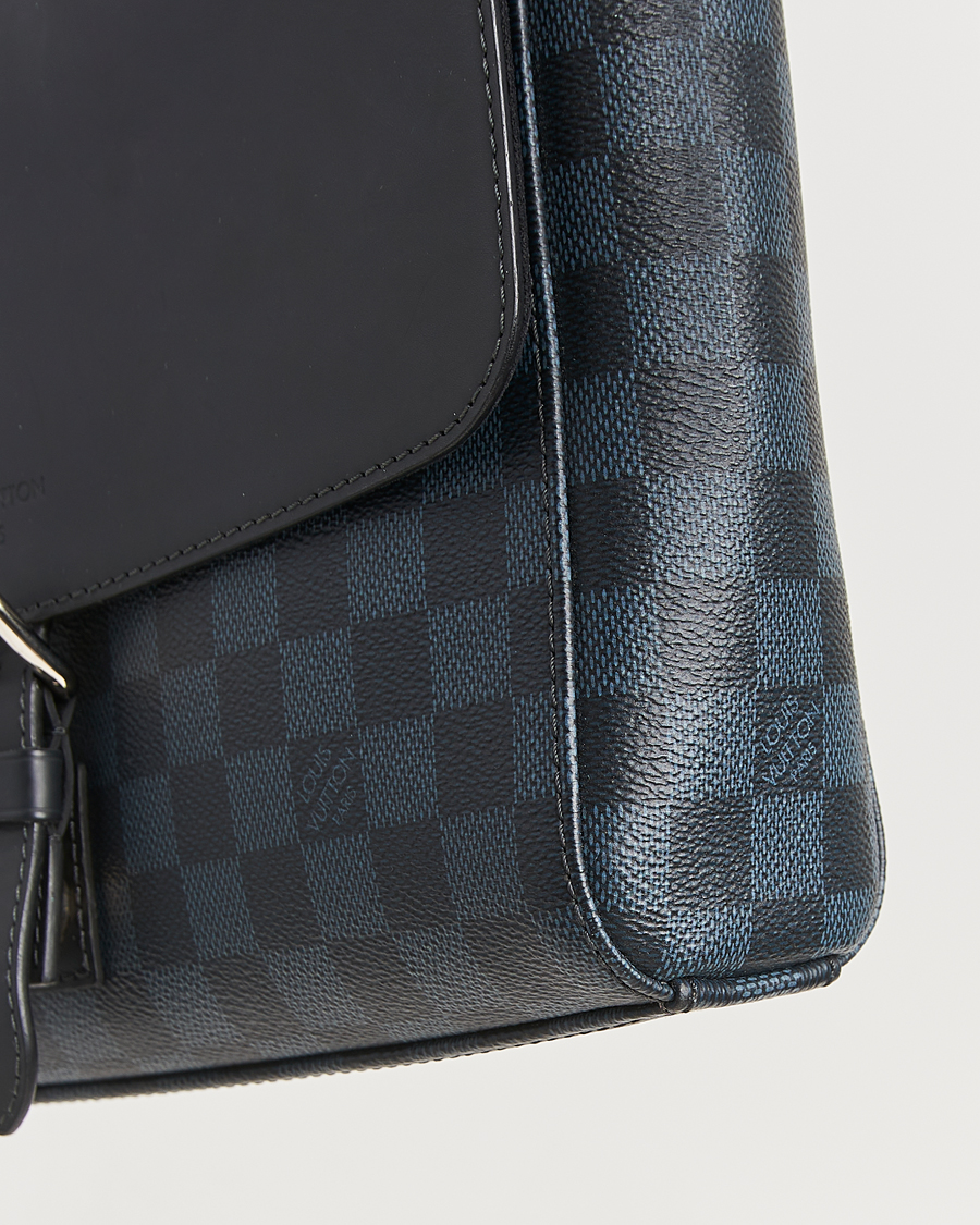 Uomini | Pre-Owned & Vintage Bags | Louis Vuitton Pre-Owned | Newport Messenger PM Damier Cobalt