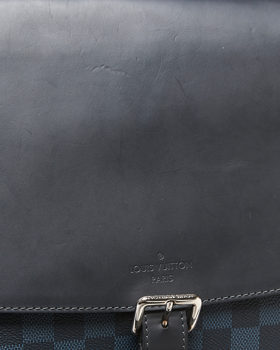 Uomini | Pre-Owned & Vintage Bags | Louis Vuitton Pre-Owned | Newport Messenger PM Damier Cobalt