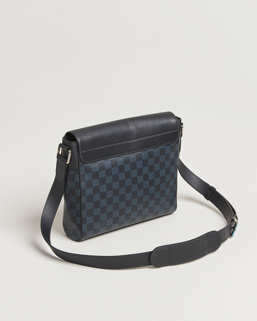 Uomini | Pre-Owned & Vintage Bags | Louis Vuitton Pre-Owned | Newport Messenger PM Damier Cobalt