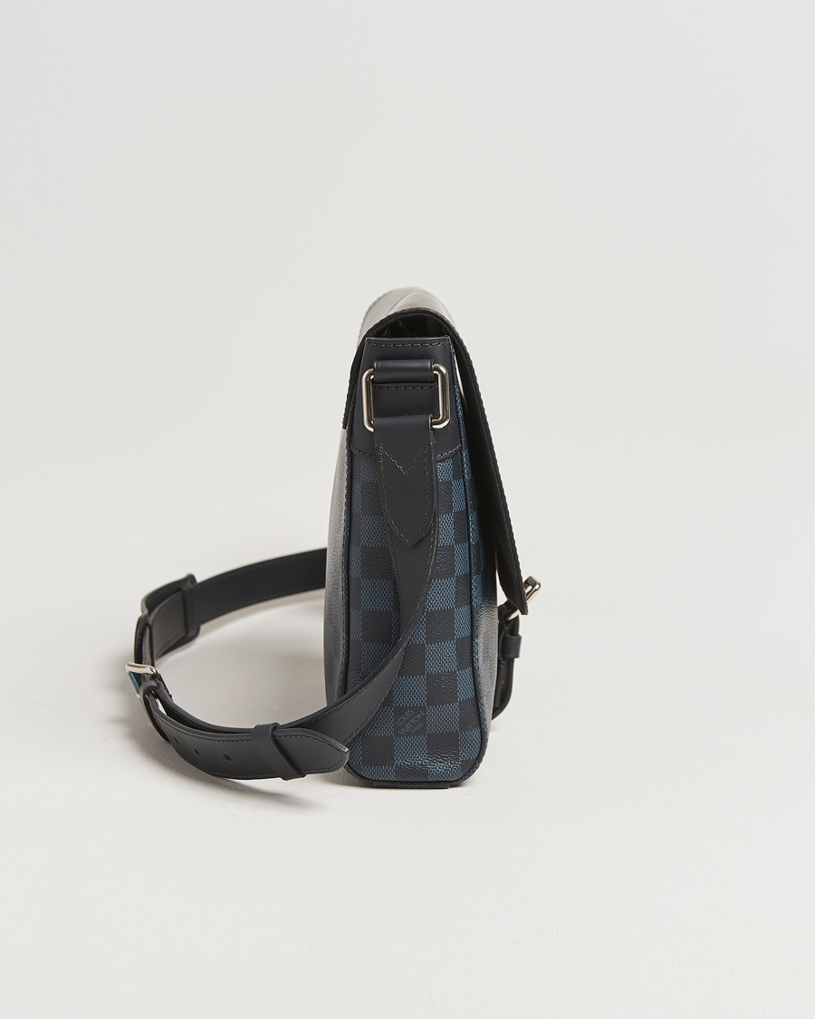 Uomini | Pre-Owned & Vintage Bags | Louis Vuitton Pre-Owned | Newport Messenger PM Damier Cobalt