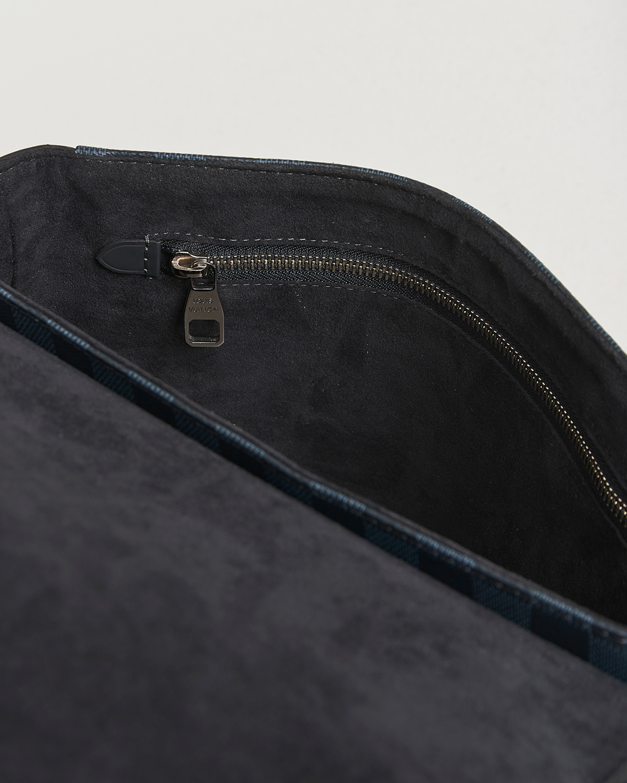 Uomini | Pre-Owned & Vintage Bags | Louis Vuitton Pre-Owned | Newport Messenger PM Damier Cobalt