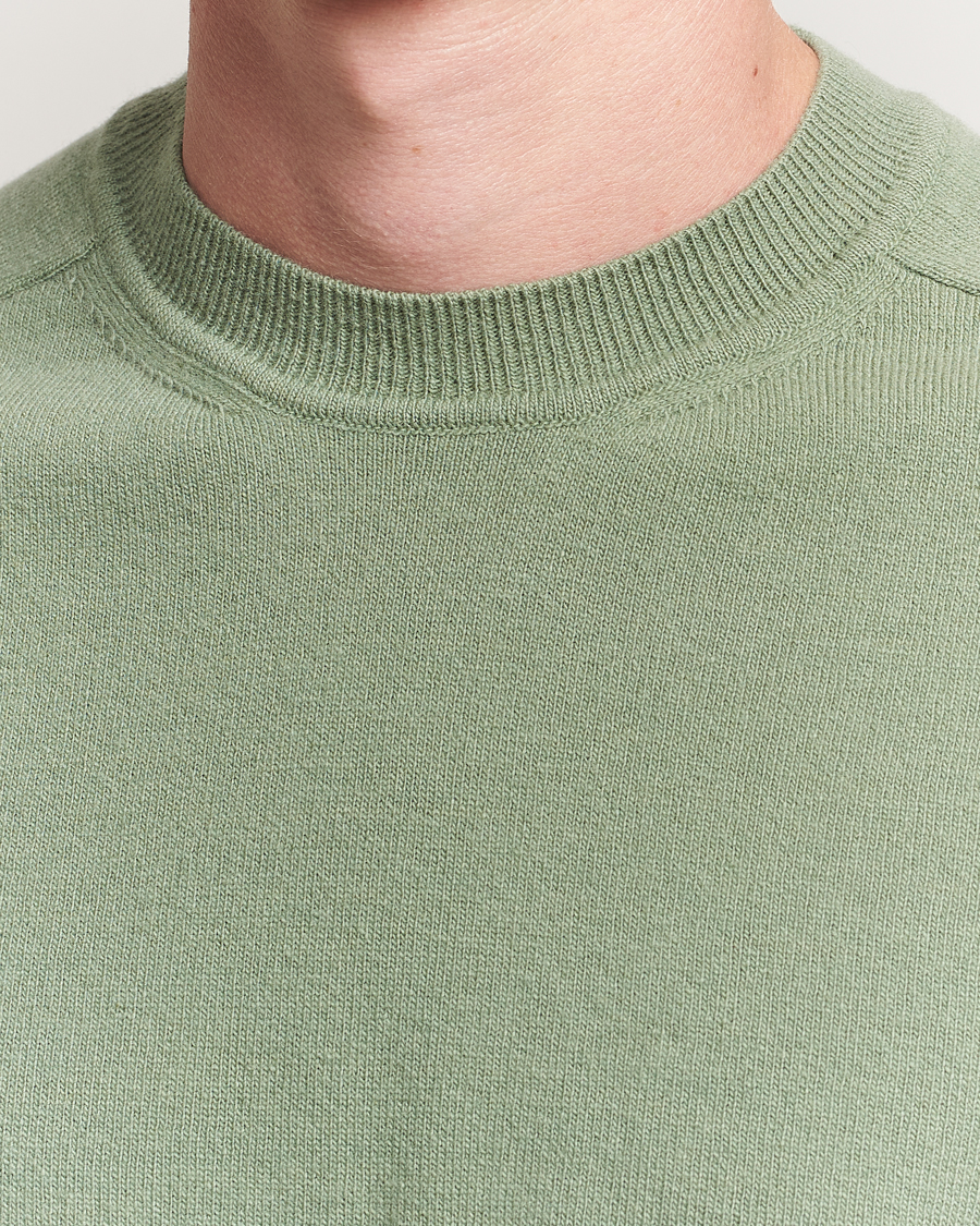 Uomini | Maglieria | Altea | Wool/Cashmere Crew Neck Pullover Green