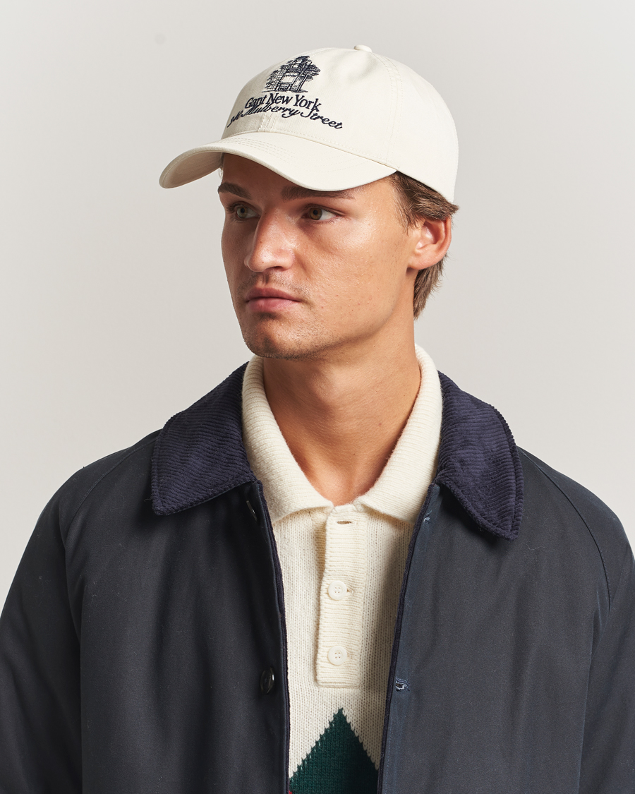 Uomini | Cappelli & Berretti | GANT 240 Mulberry Street | Washed Twill Cap Cream