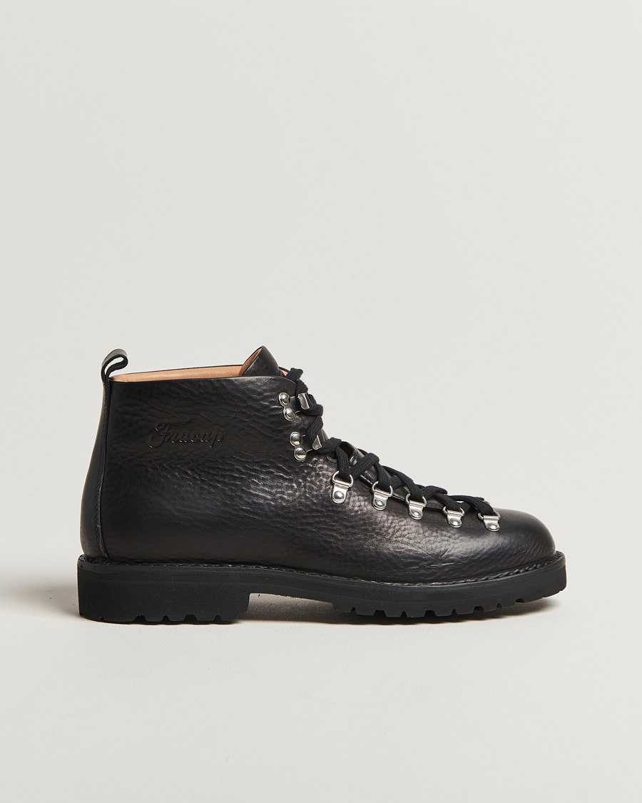 Uomini | Fracap M120 Grained Leather Boot Black | Fracap | M120 Grained Leather Boot Black