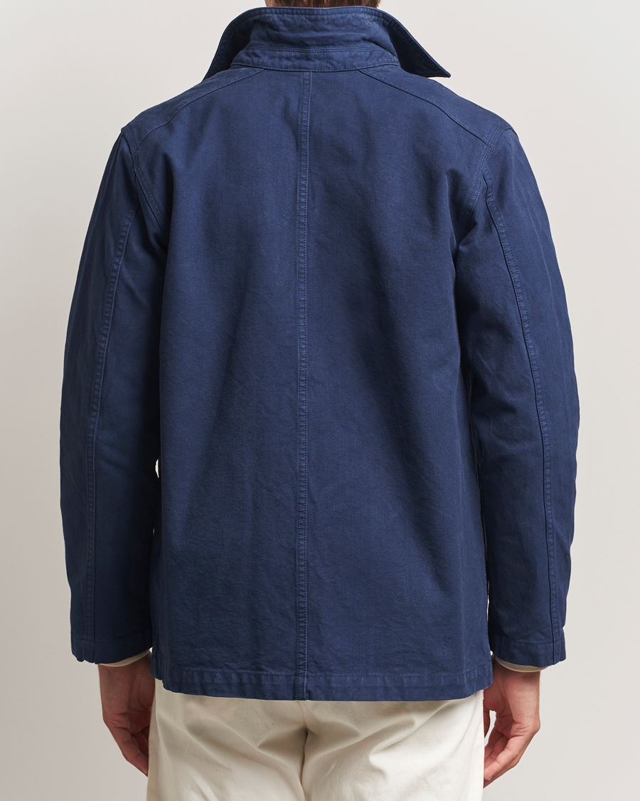 Uomini | Giacche | Drake's | Duck Cotton Canvas Chore Coat Navy