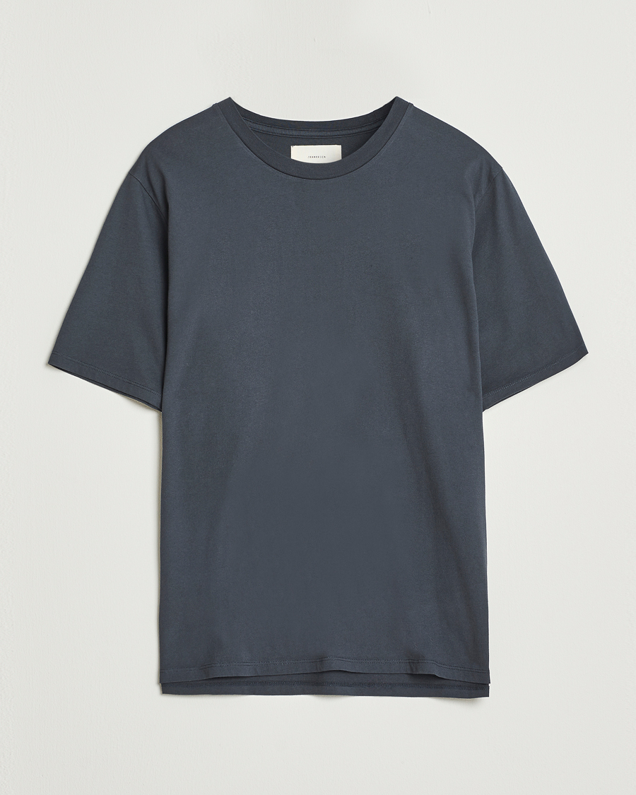 Uomini | T-shirt | Jeanerica | Delon Crew Neck T-Shirt Blue Grey