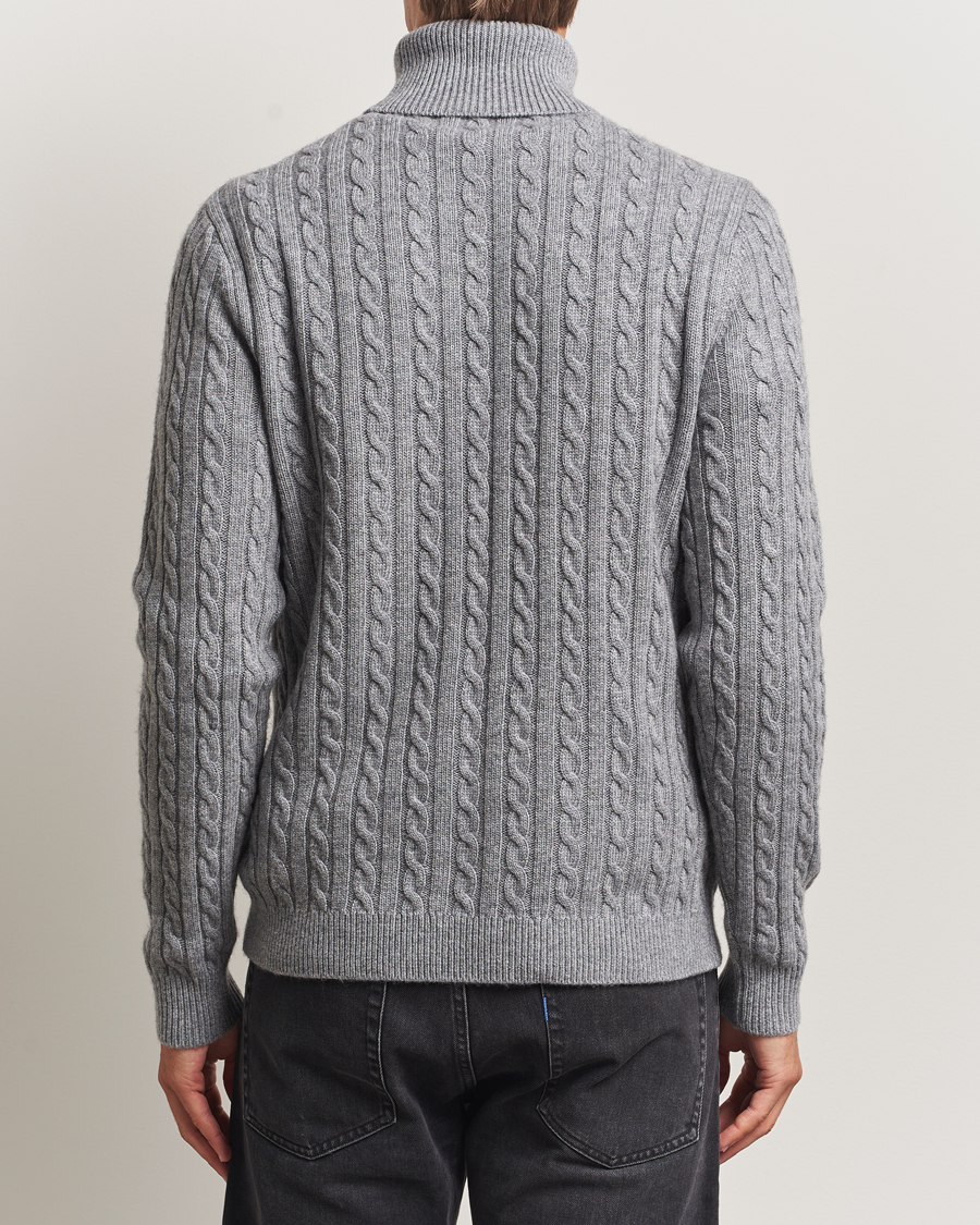 Uomini | Maglieria | Tiger of Sweden | Wilde Wool/Cashmere Knitted Sweater Light Grey Melange
