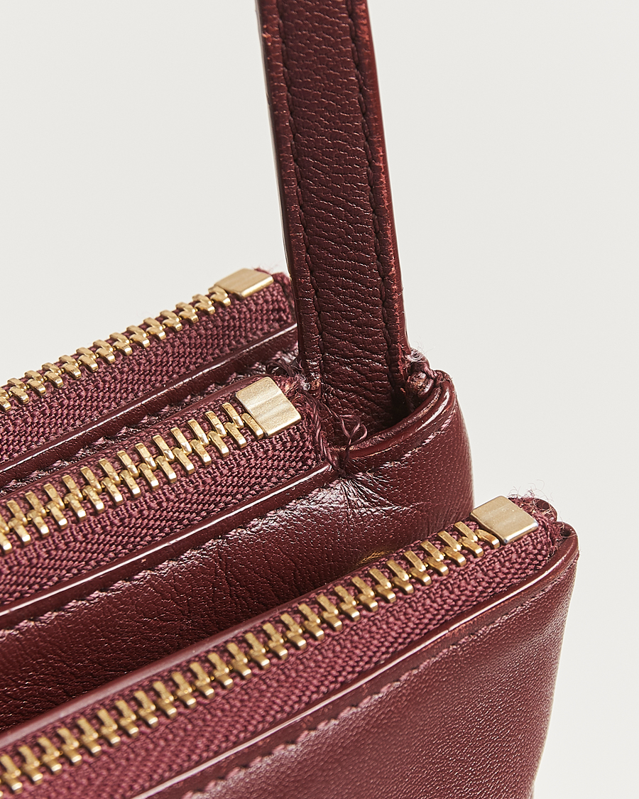 Uomini | Celine Pre-Owned Trio Bag Medium Bordeaux | Celine Pre-Owned | Trio Bag Medium Bordeaux