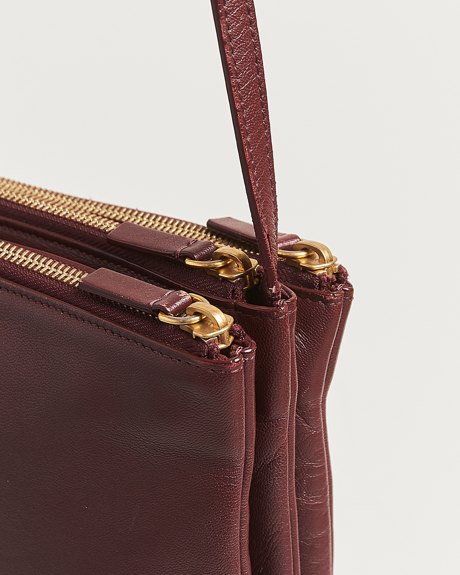 Uomini | Celine Pre-Owned Trio Bag Medium Bordeaux | Celine Pre-Owned | Trio Bag Medium Bordeaux